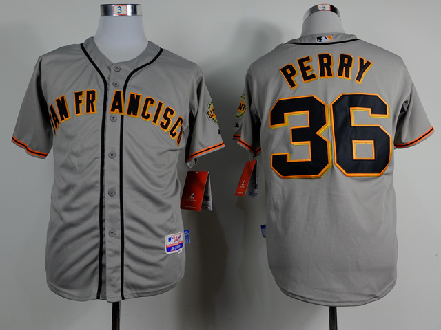 Men San Francisco Giants #36 Perry Grey MLB Jerseys